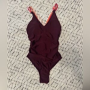 Strappy back one piece